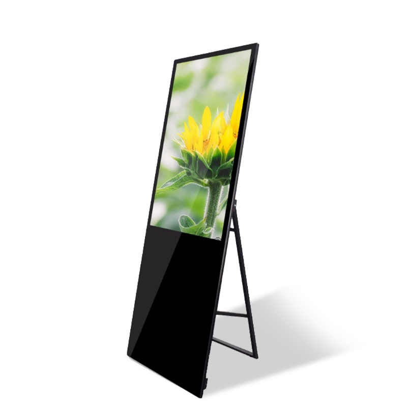 Water Brand Digital Signage | Foldable Portable Vertical Display for Retail & Events