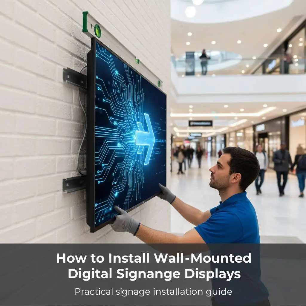 How to Install Wall-Mounted Digital Signage Displays