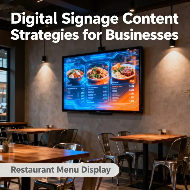 Digital Signage Content Strategies for Businesses Qtenboard