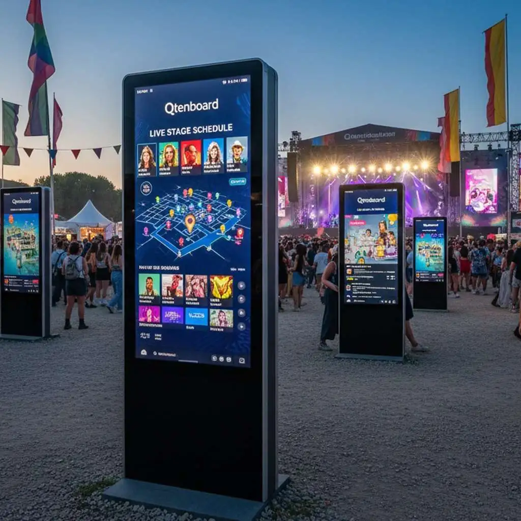 Standing Digital Signage for Outdoor Events