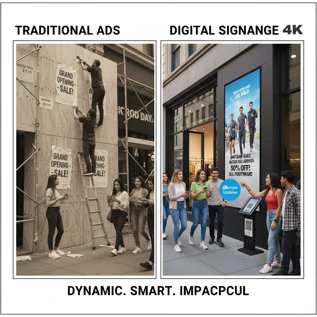 Retail Digital Signage Solution-Why Is There No Traffic in Your Store?