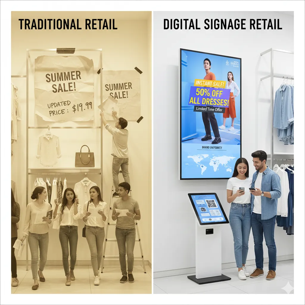 Benefits of Digital Signage in Retail Stores