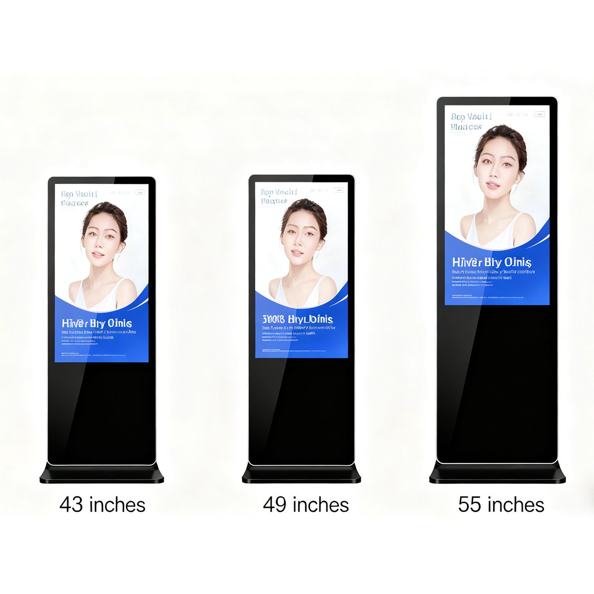 Digital Signage Sizes 21.5–98 Inches Qtenboard