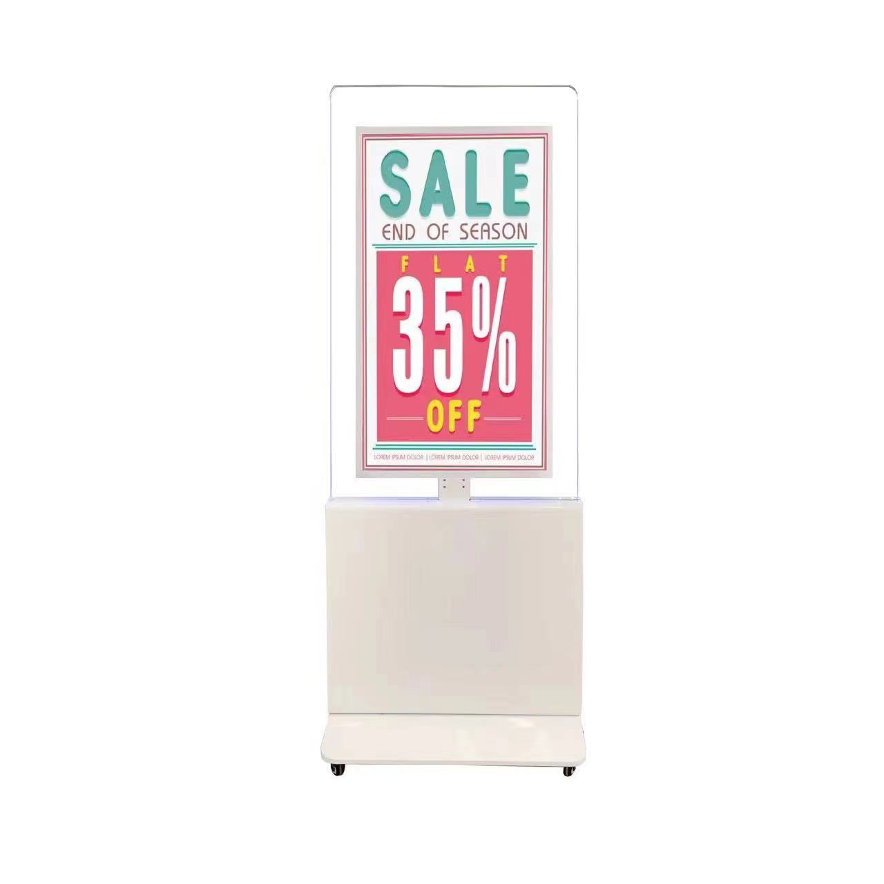 Shop Window Hanging Digital Signage | Qtenboard Transparent Display