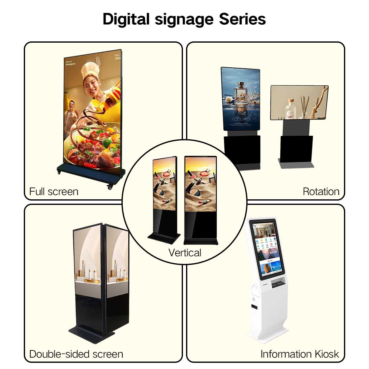 Shopping Mall Digital Signage - Floor-Standing Display Qtenboard