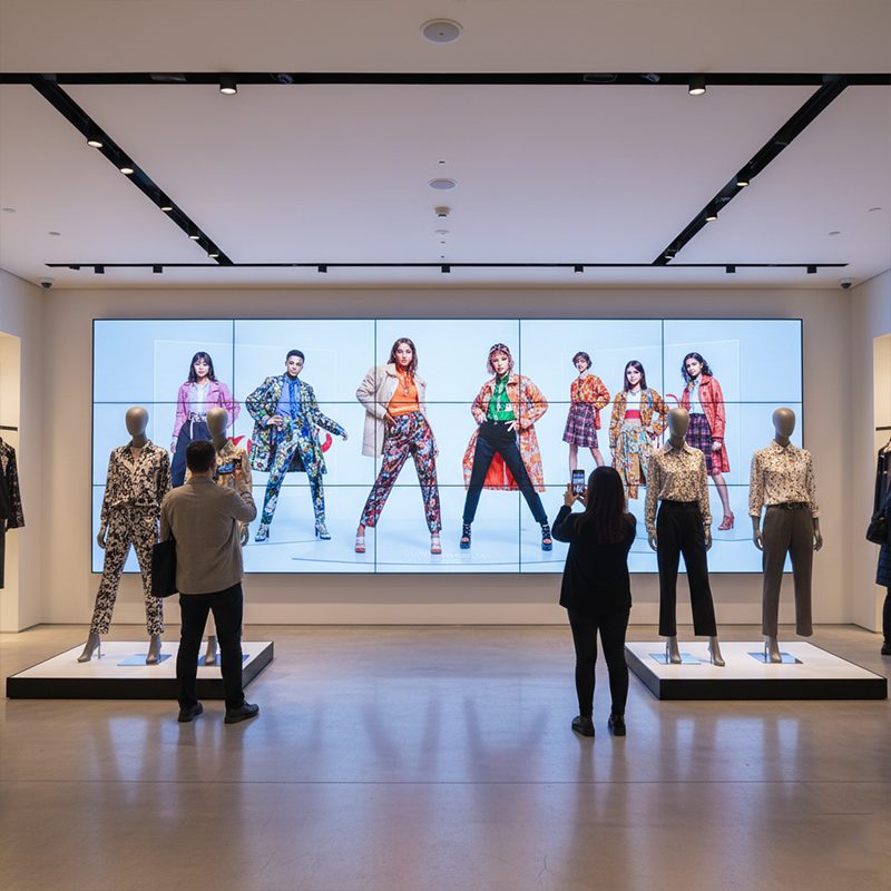 Lcd video wall in Nike UNIQLO