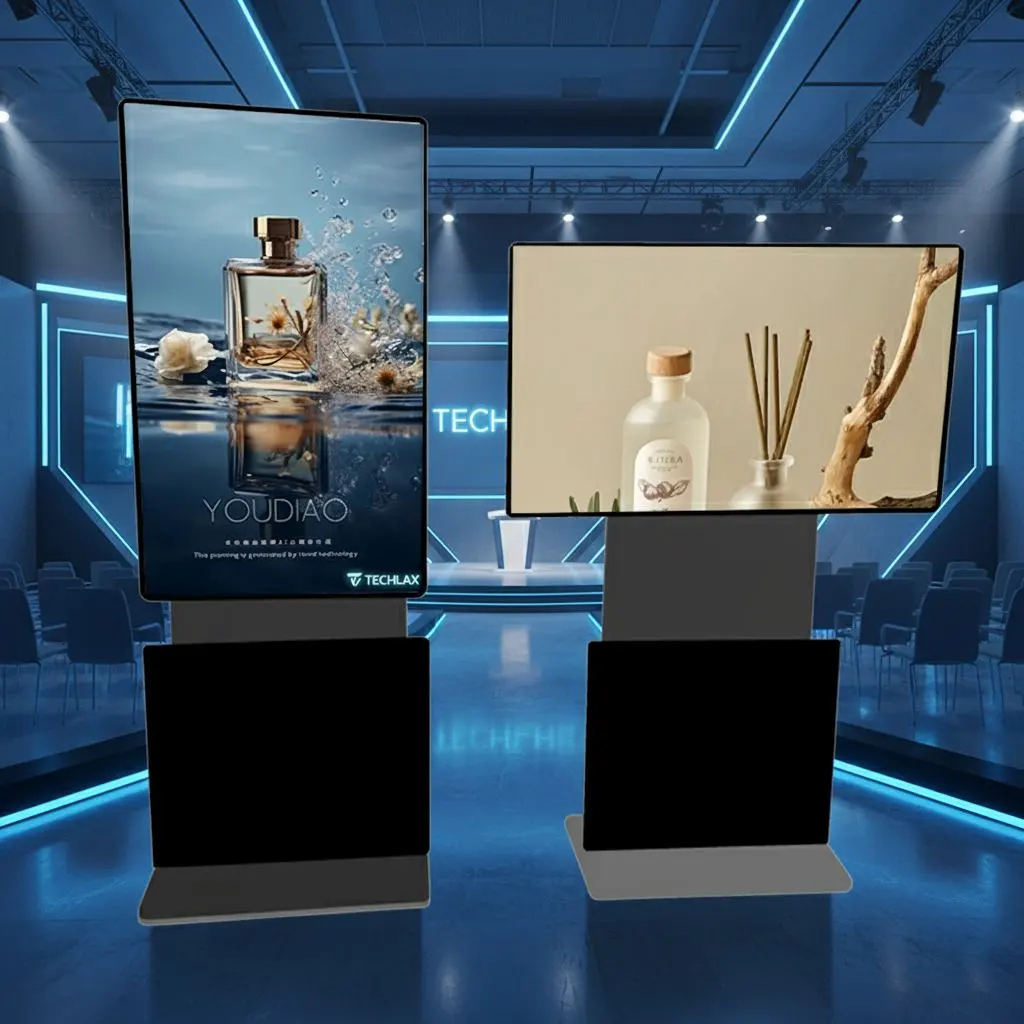 Rotating Signage for Product Launch Events Qtenboard