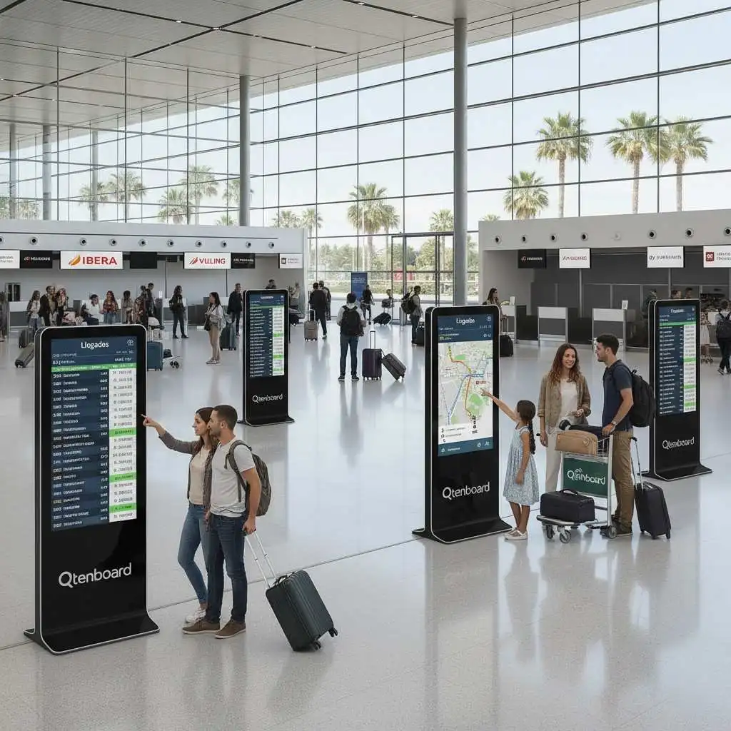 Digital Signage for Airports Real-Time Flight Information2