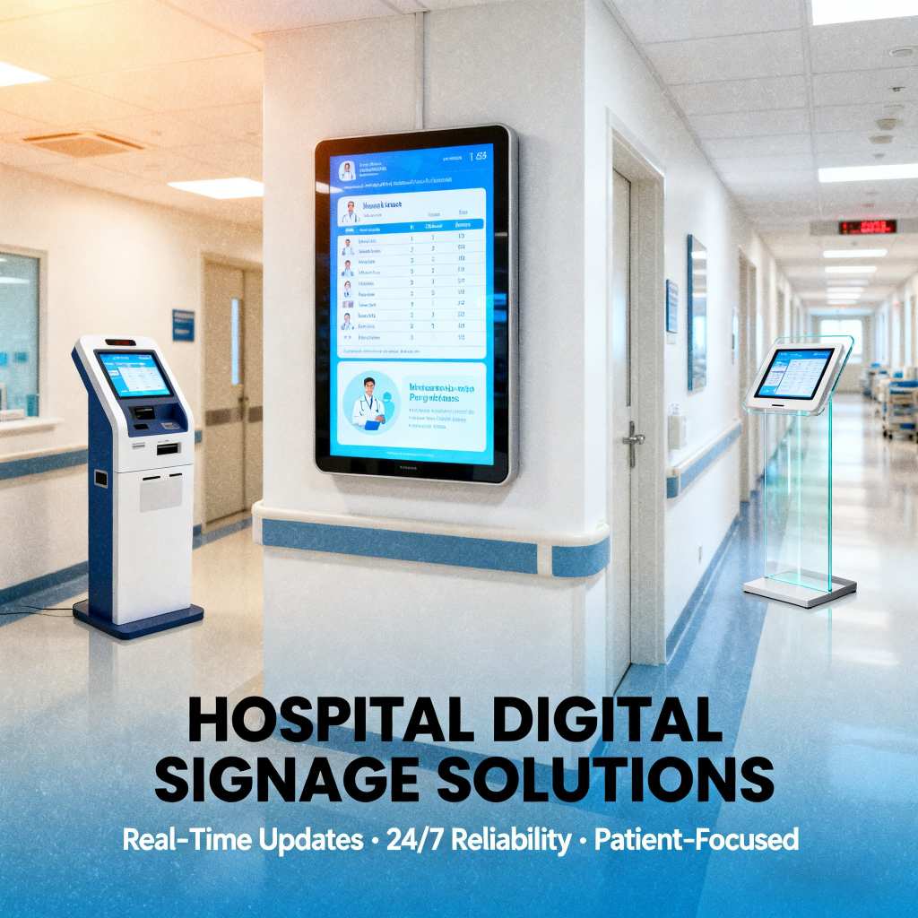 Hospital Digital Signage: Streamlining Patient Flow and Information