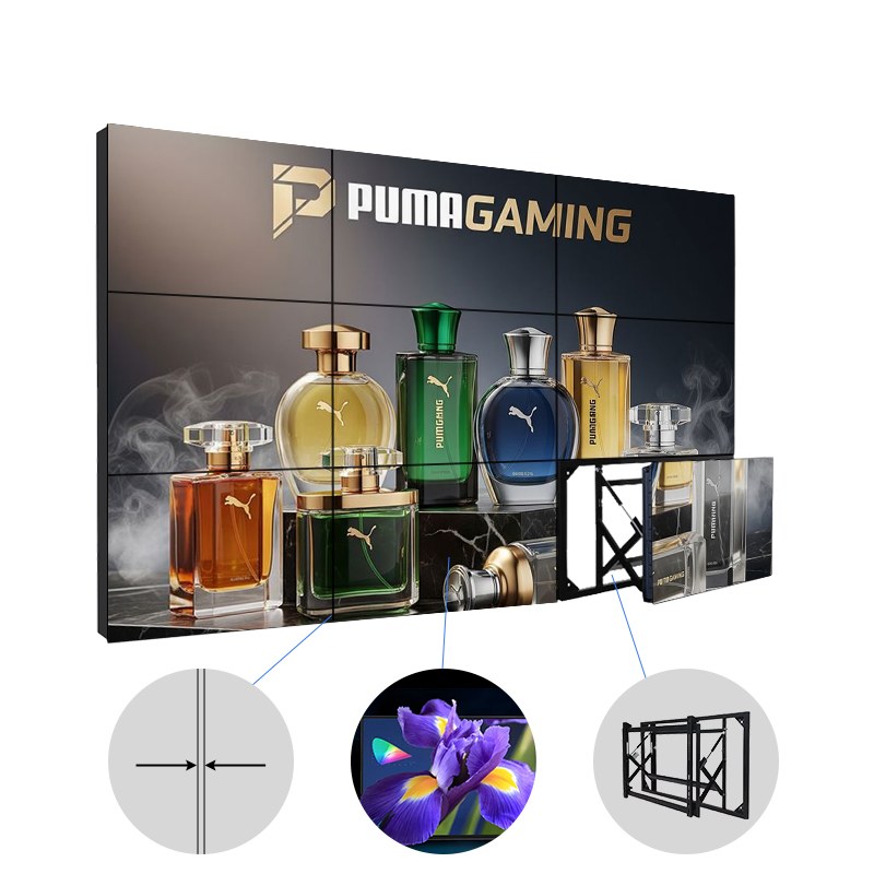 LCD video wall for ad
