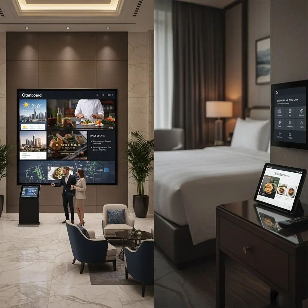Digital Signage for Hotels: Guest Information Displays