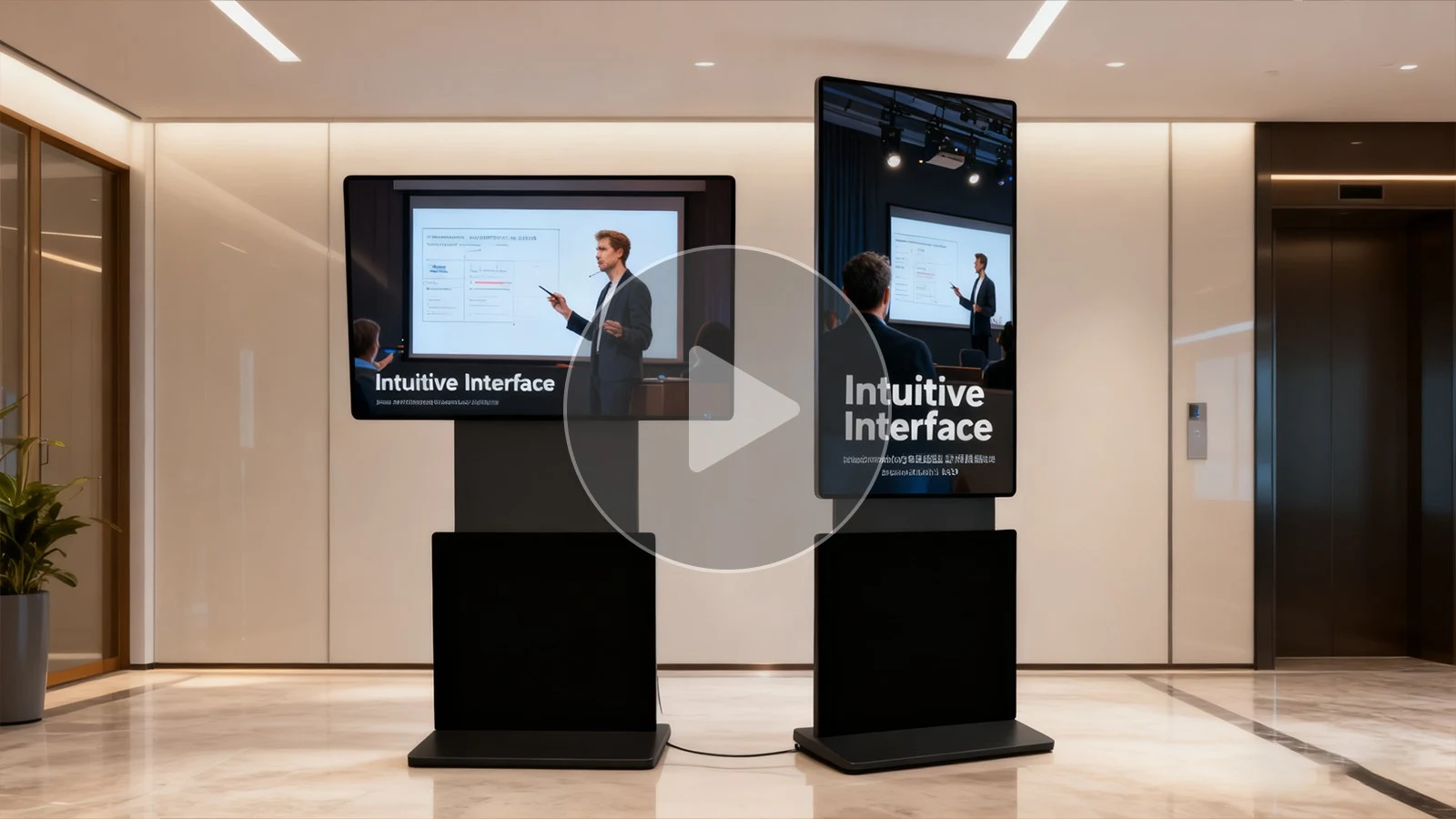 Rotating Digital Signage for Product Launch Events