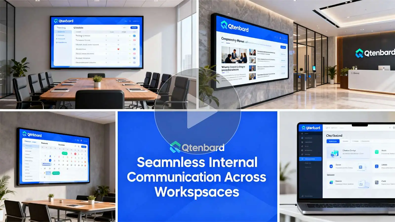 Digital Signage for Corporate Offices Qtenboard