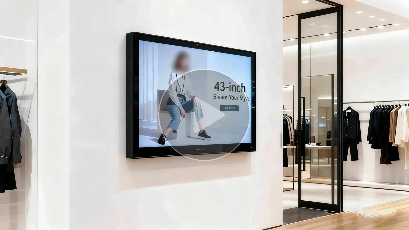 43-Inch Digital Signage for Retail Spaces