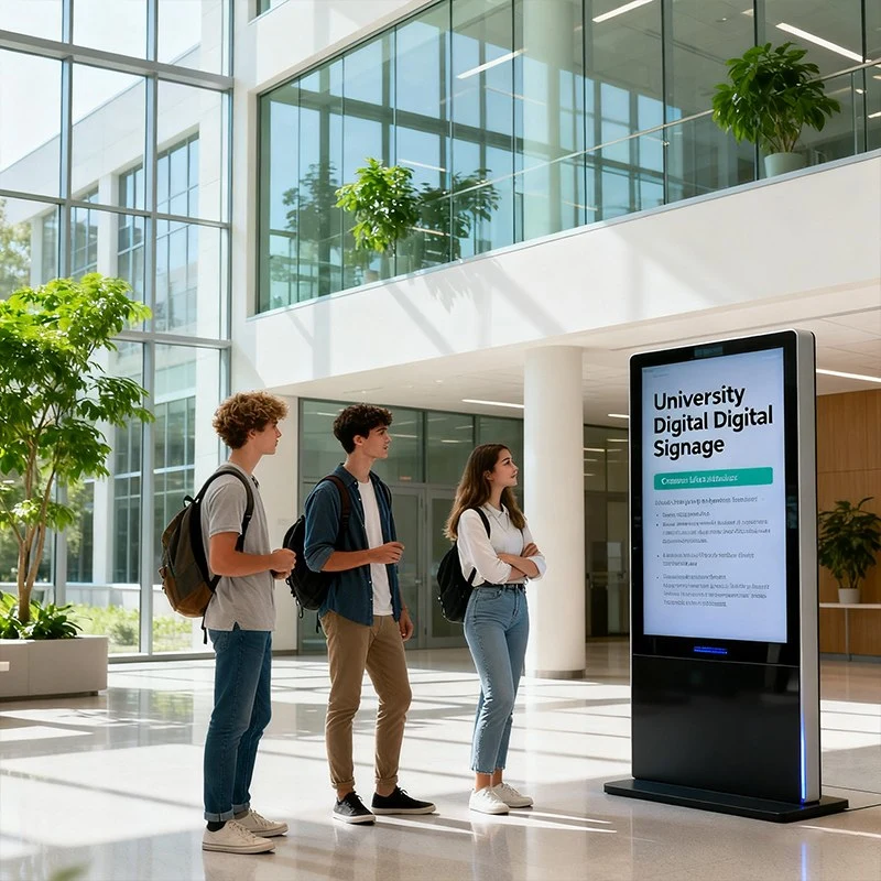 Digital Signage in Universities: Campus Announcements