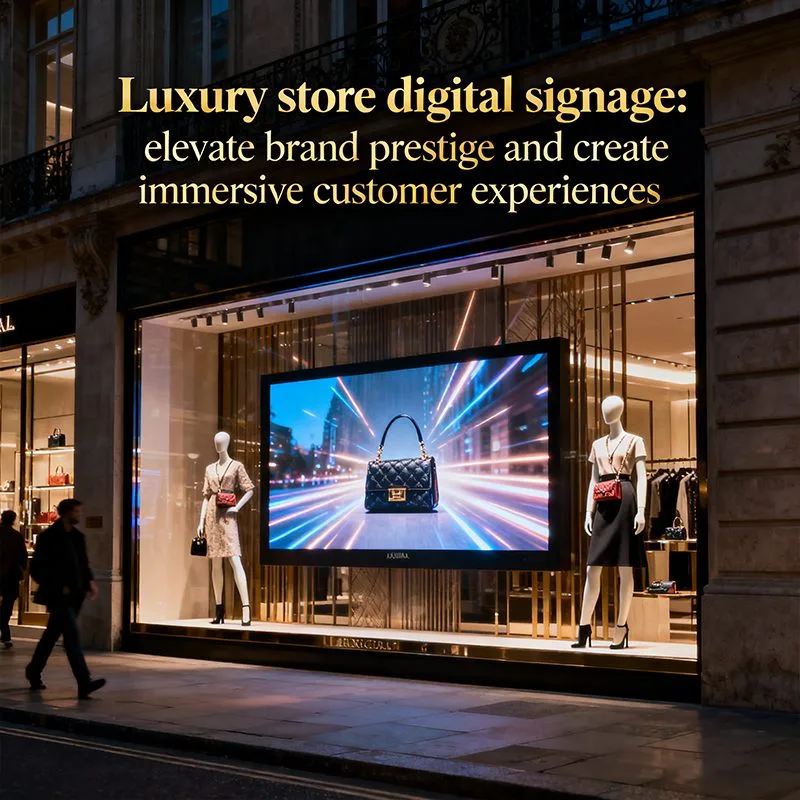 Digital Signage for Luxury Shops: Enhance Brand Image