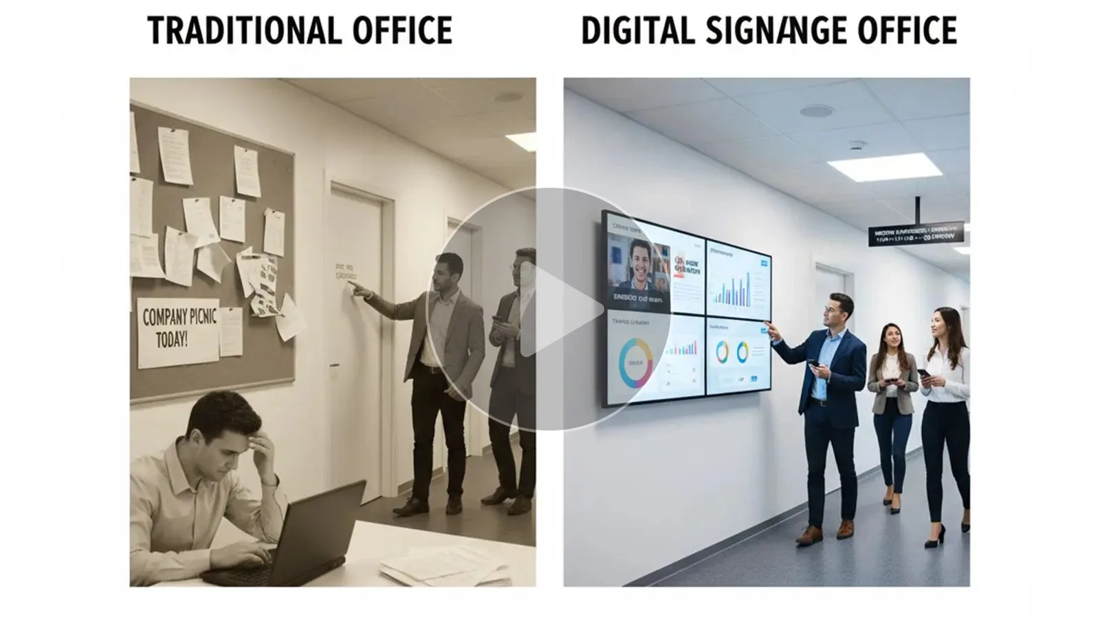 Wall-Mounted Digital Signage