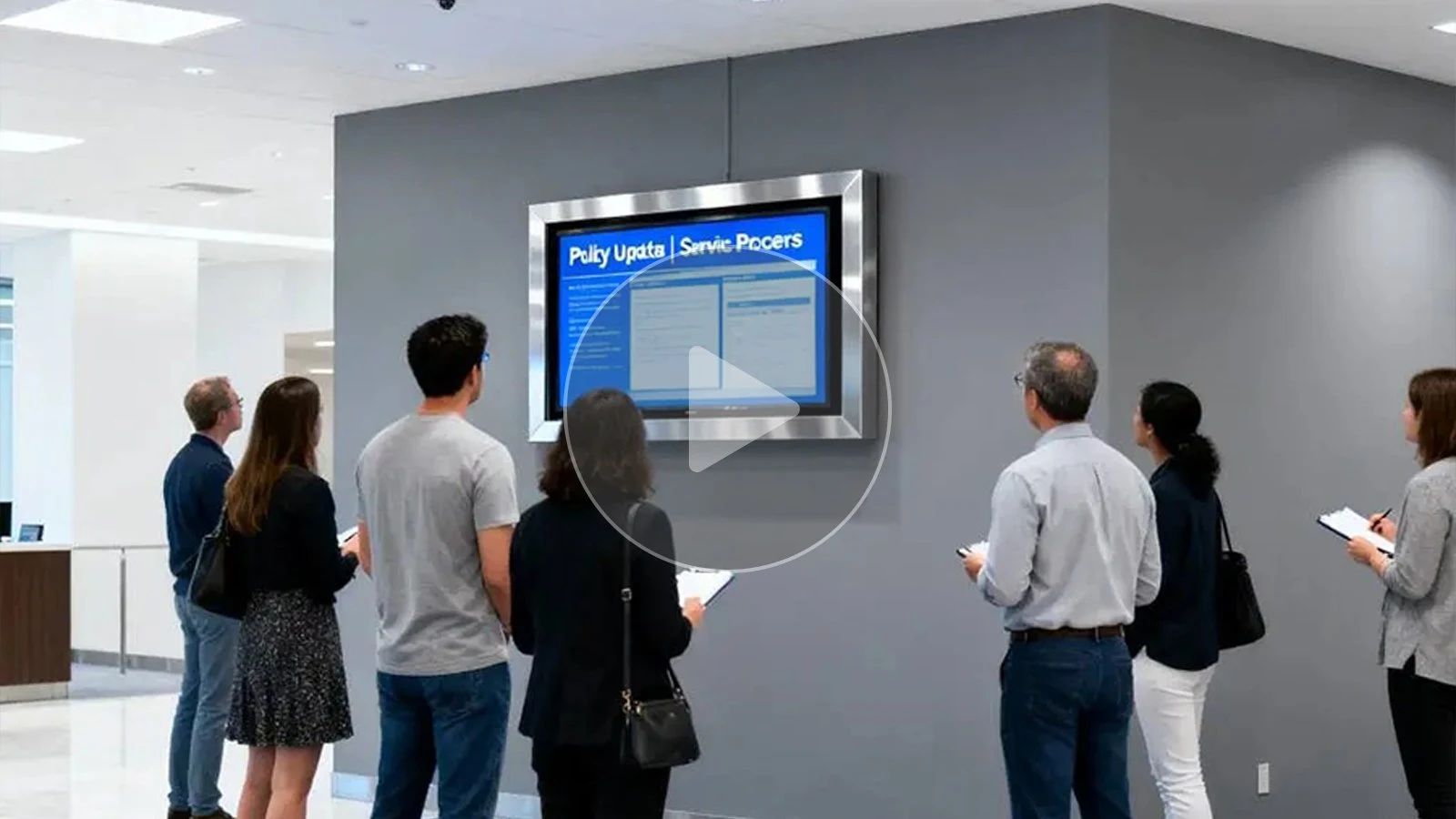Frameless Wall-Mount Digital Signage with 4K Display