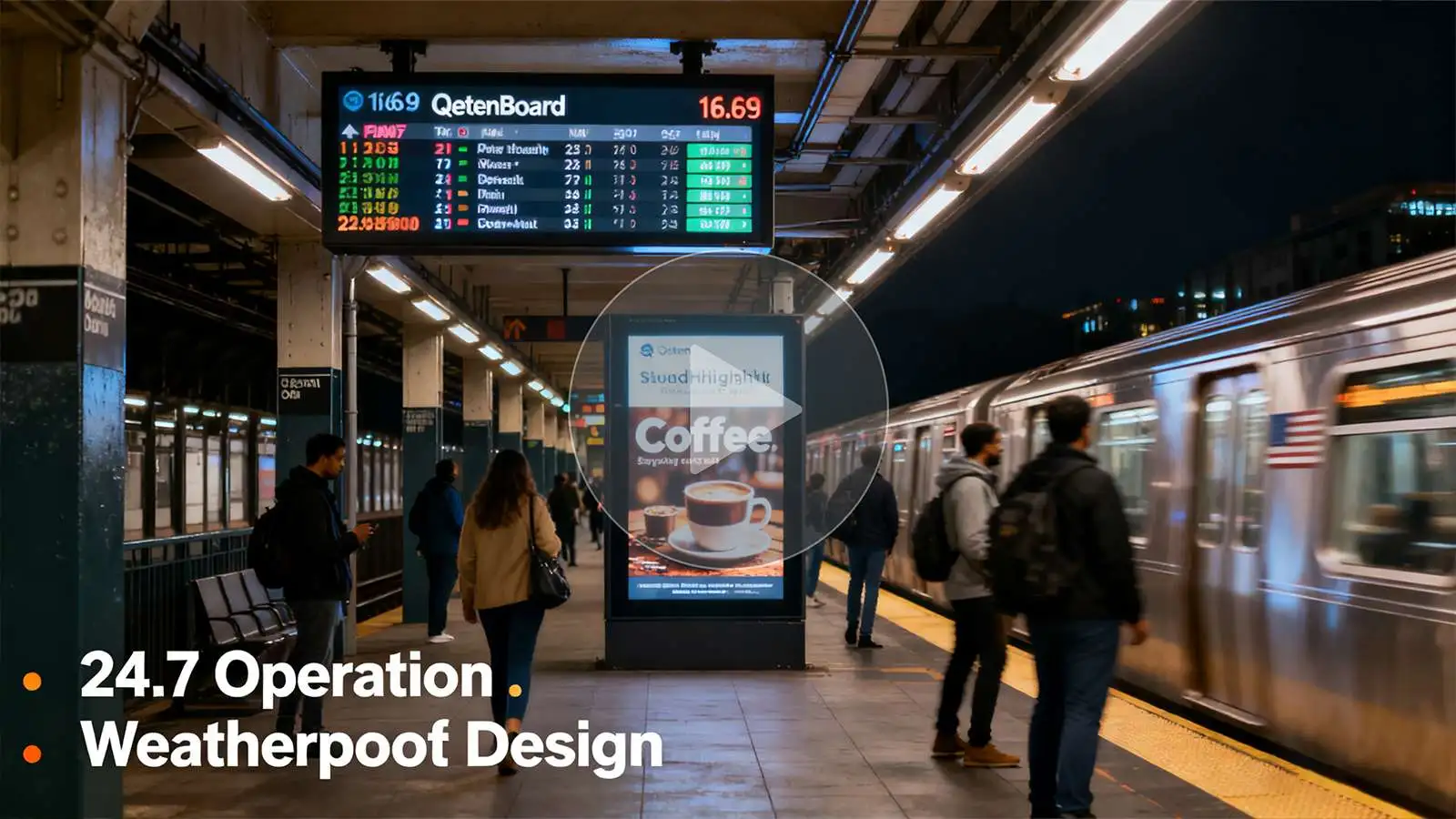 Outdoor Digital Signage for Advertising Qtenboard
