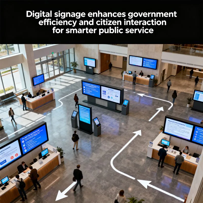Digital Signage for Government Offices: Citizen Services