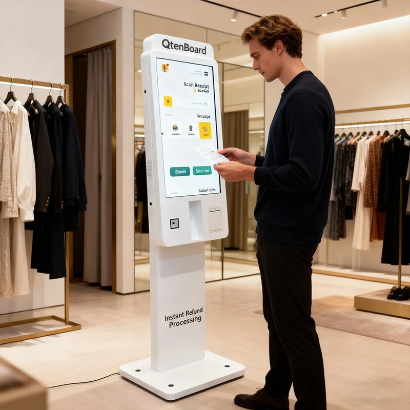 Improve Efficiency with Self-Service Refund Kiosks Qtenboard