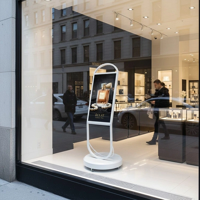 Qtenboard Window Digital Sigange in Shopping malls and brand stores