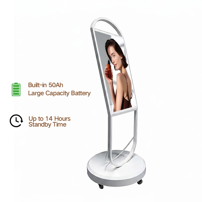 Qtenboard Window Digital Sigange Battery-Powered