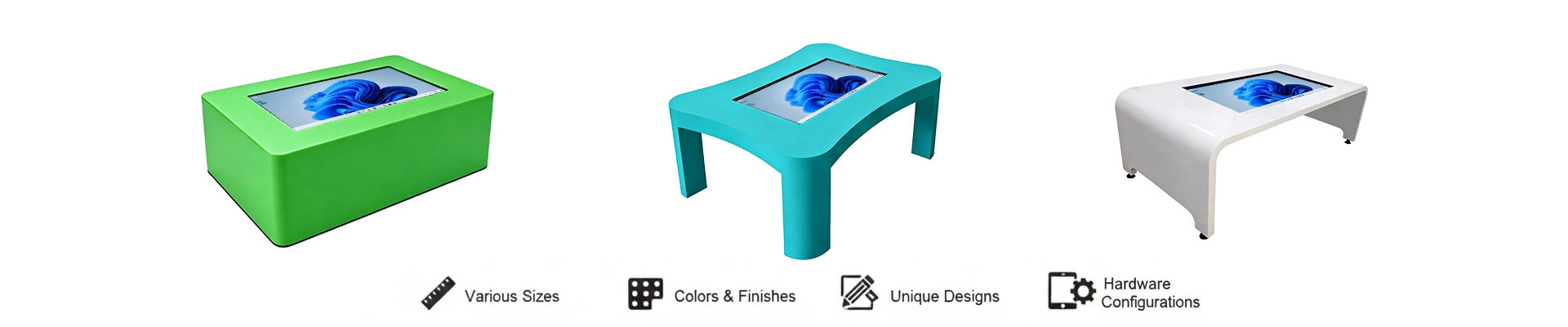 Qtenboard Touch Screen Table Multiple Styles Configurations