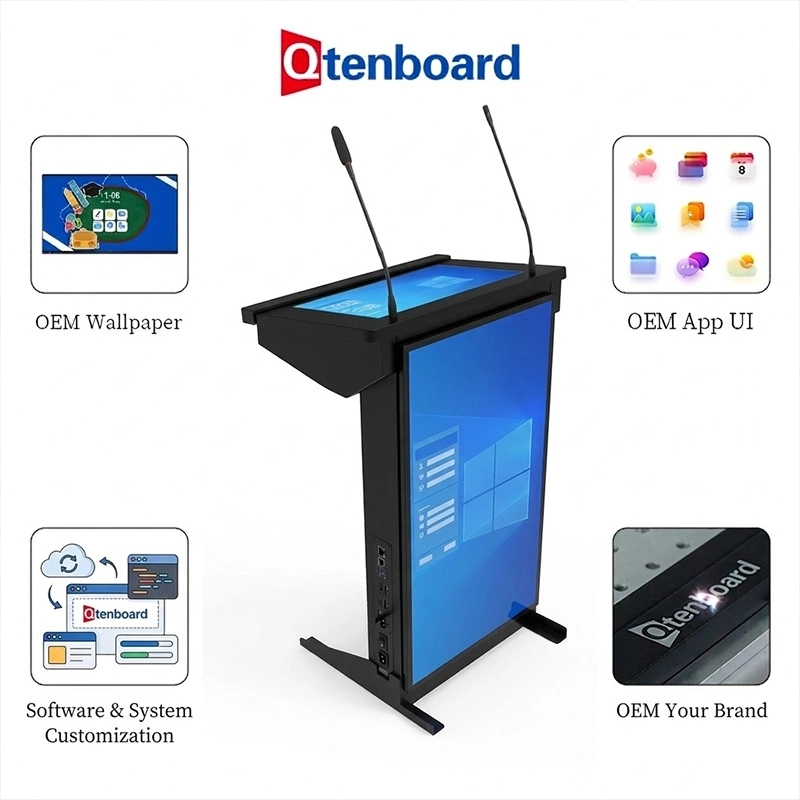 Qtenboard Smart Digital Podium Customization Services