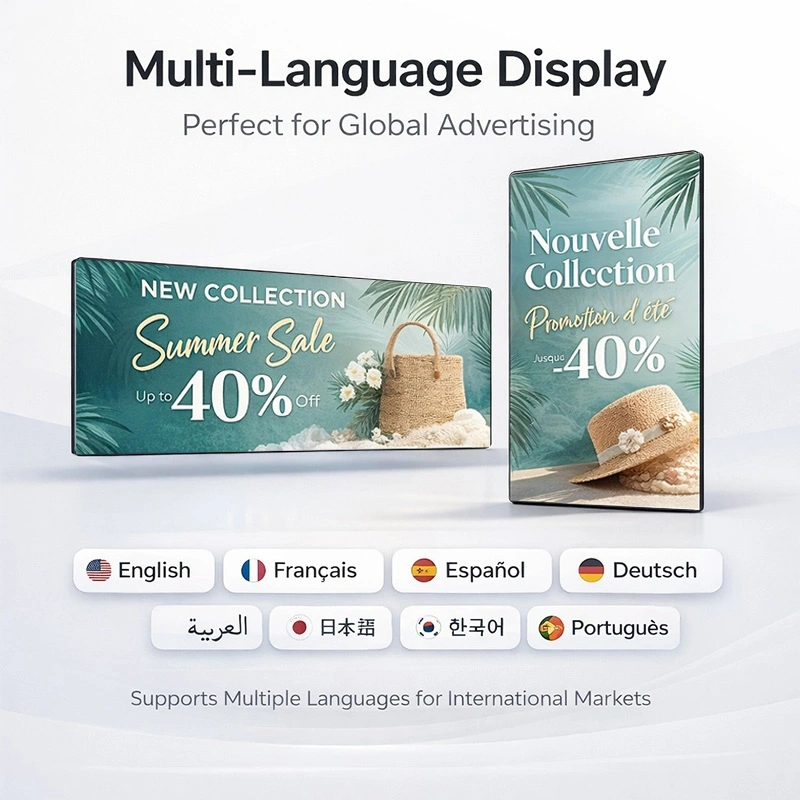 Qtenboard Digital Photo Frame Multi-Language System