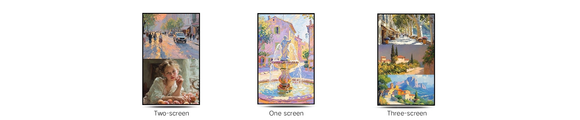 Qtenboard Digital Photo Frame Multi Split Screens