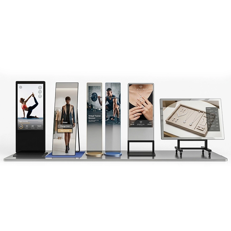 Qtenboard Mirror Digital Signage Multiple Design Styles Available