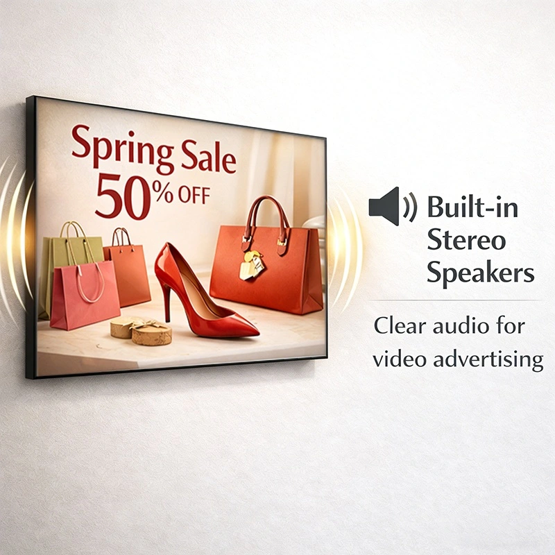 Qtenboard Digital Photo Frame Built-in Speakers