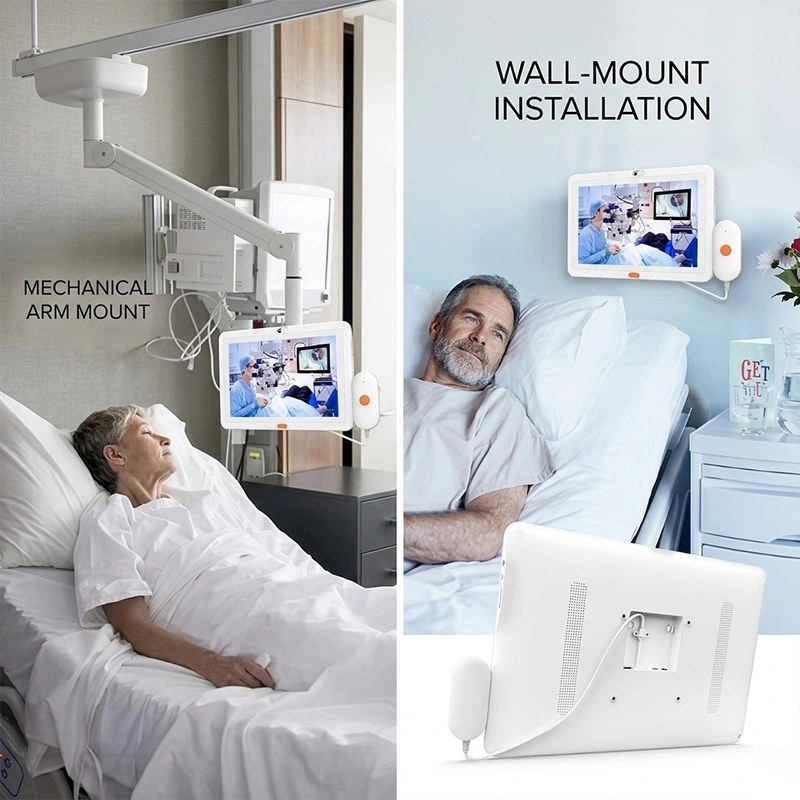 Qtenboard Hospital Information Kiosk Wall or Bedside Mounting