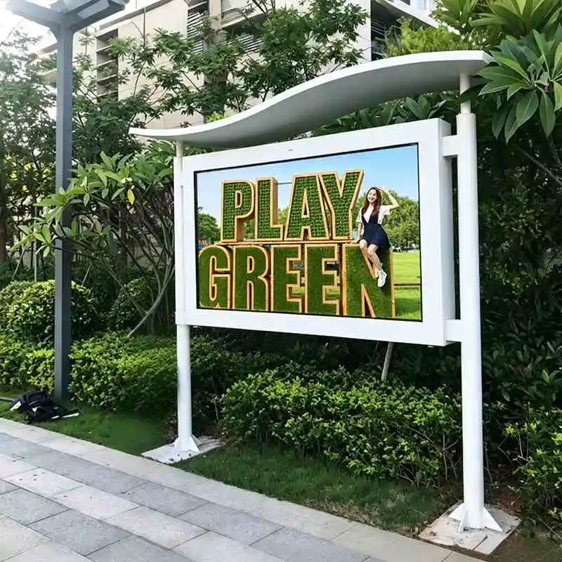 Outdoor Bus Shelter Digital Signage for parkside digital billboards.
