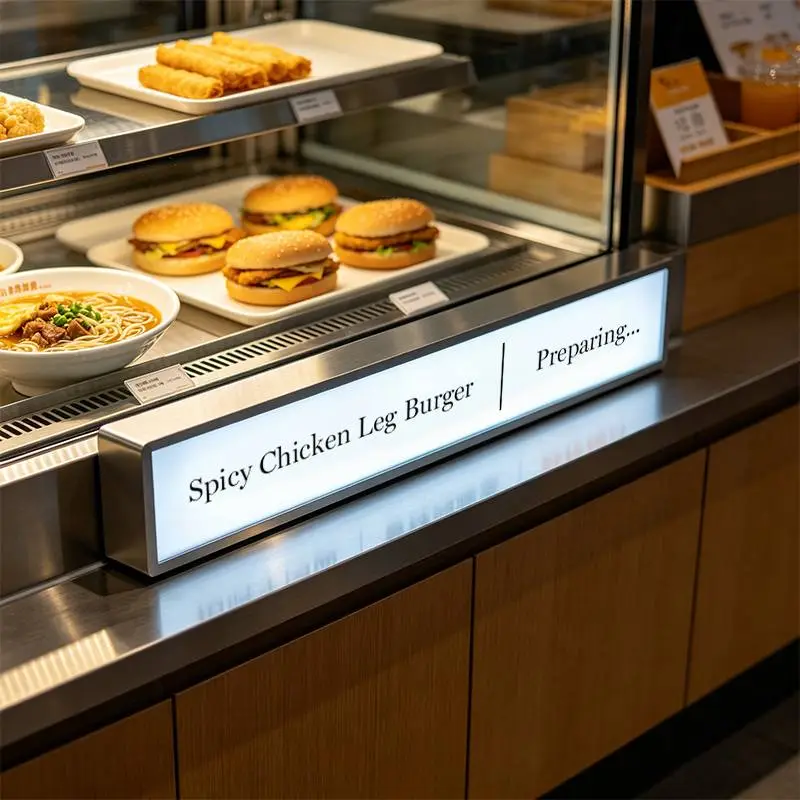 Qtenboard restaurant stretched display menu bar LCD for catering dynamic digital menu