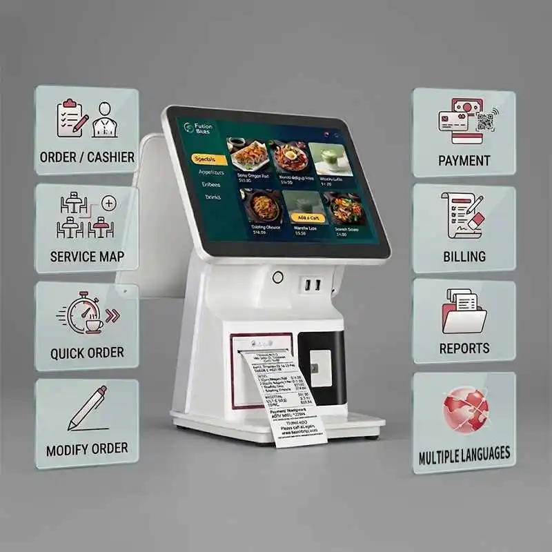 POS Cash Register Ordering & Cashier Functions