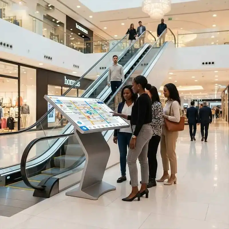 K-Type Information Kiosk with Touch Screen for Public Use
