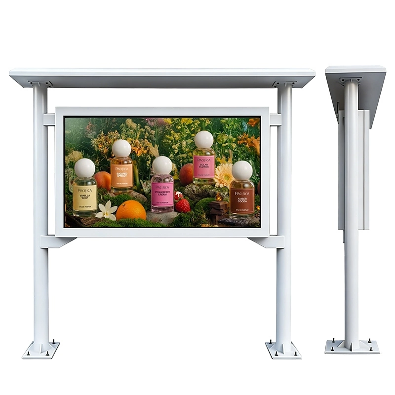 DOOH Outdoor Transit Bus Shelter Digital Signage Kiosk Advertising Display