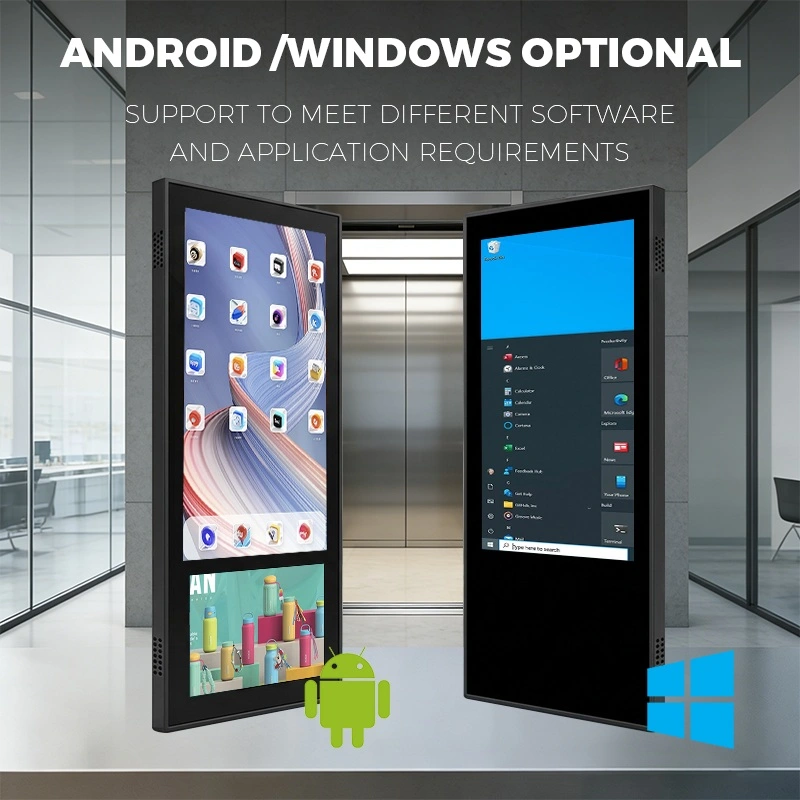Qtenboard Elevator Digital Signage Single Android / Windows Optional