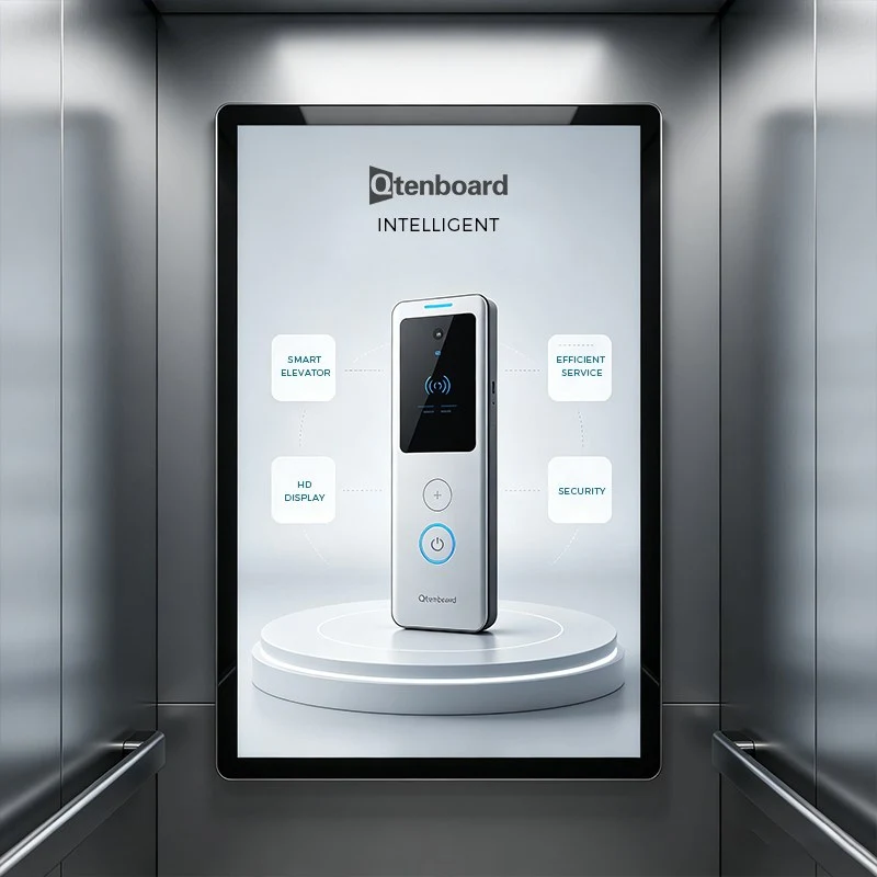 Qtenboard Digital Elevator Signage for Maximum Business Impact
