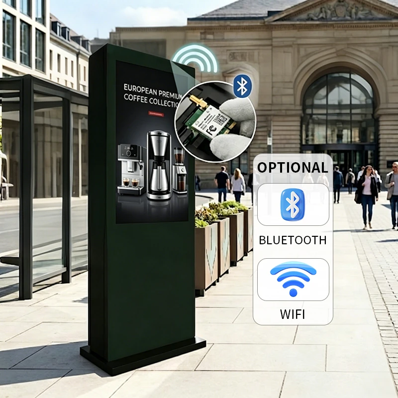 outdoor vertical digital signage IP65 Weatherproof Design