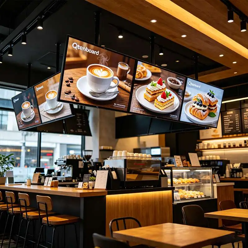 Qtenboard Smart Digital Menu Boards for Cafes