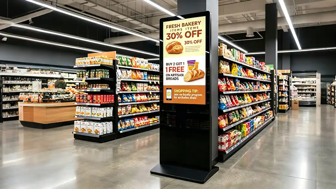 Qtenboard Digital Signage in Shopping Malls and Retail Stores