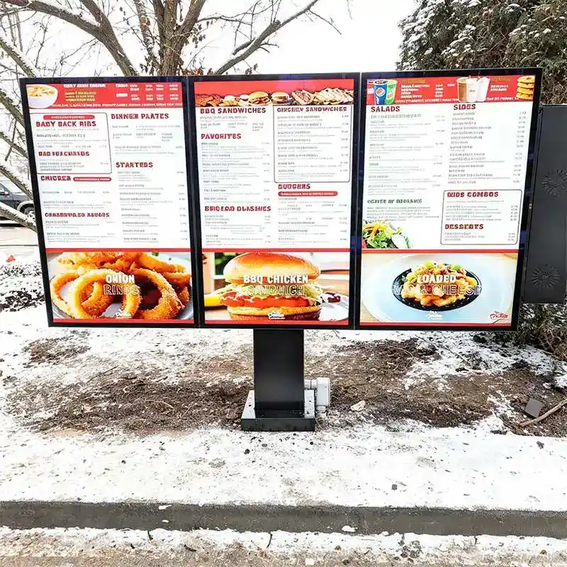 Qtenboard Drive-Thru Digital Signage for quick-service restaurants