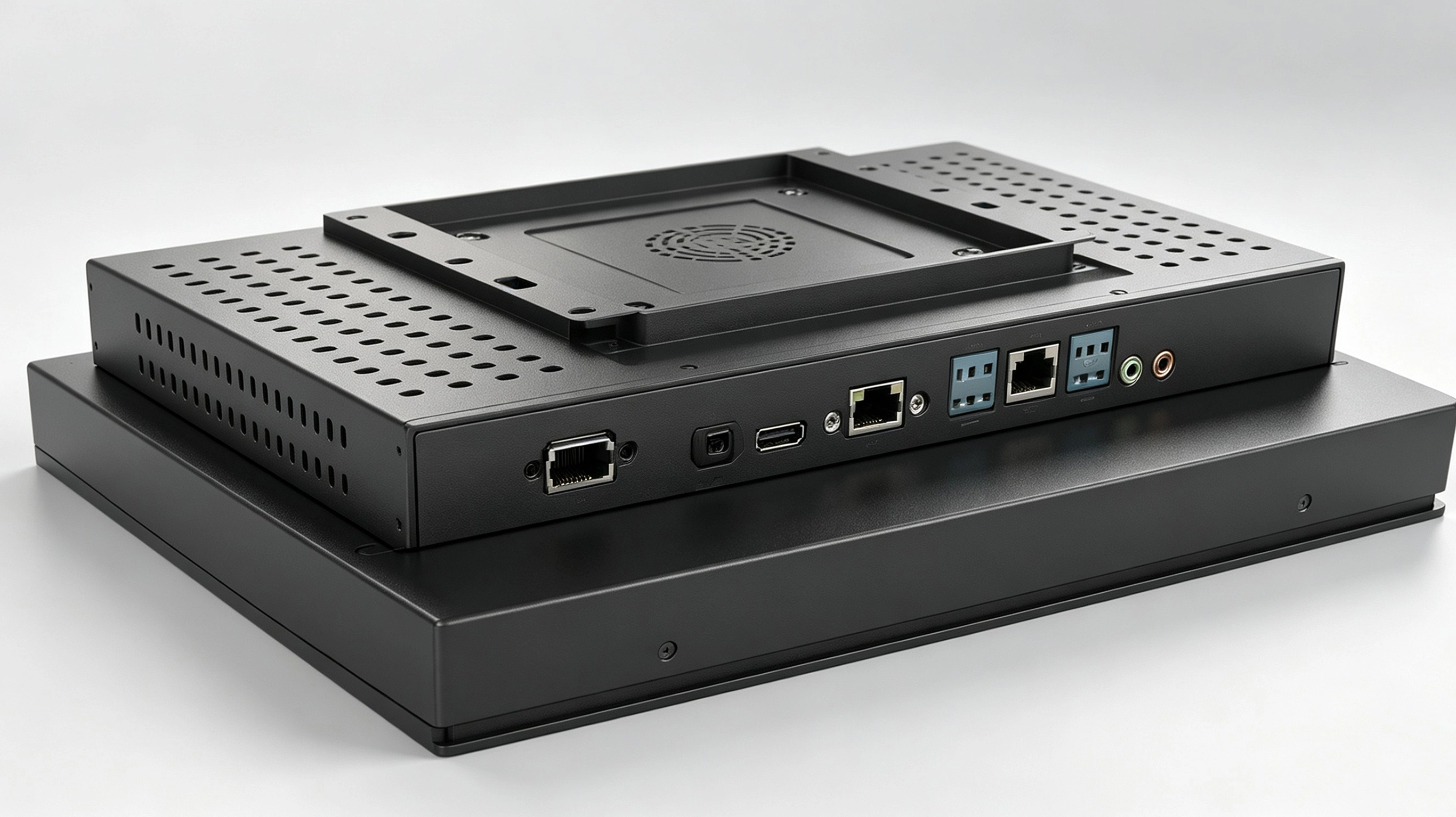 Qtenboard industrial panel pc rear I/O interface full layout
