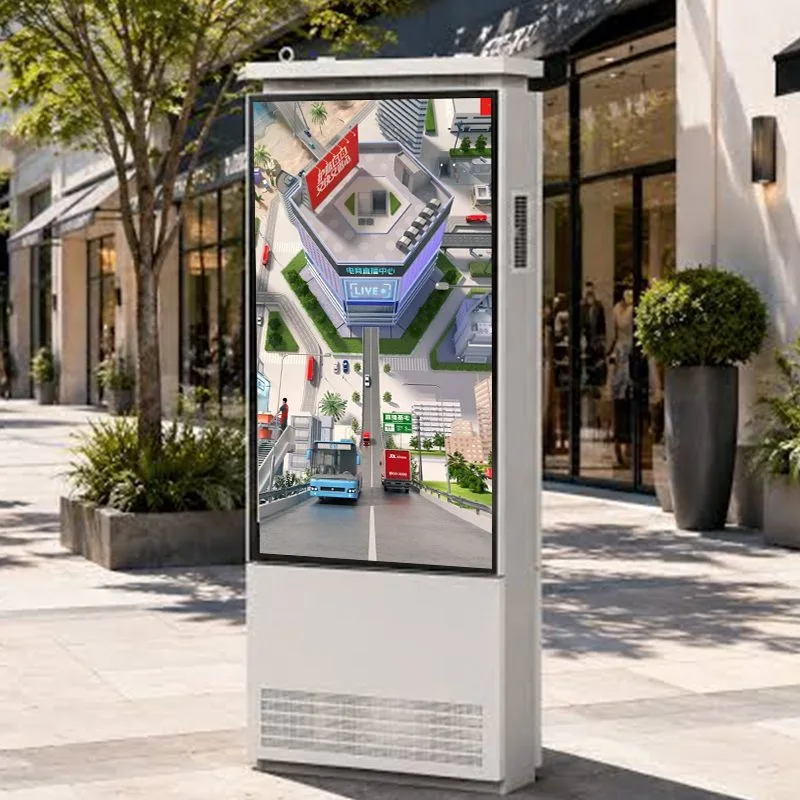Shopping mall outdoor double sided signage advertising