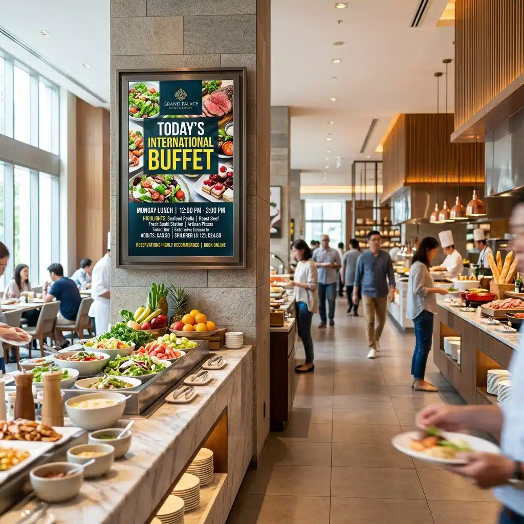 Digital Signage & Self-Ordering Kiosk Solutions for Self-Service and Buffet Restaurants