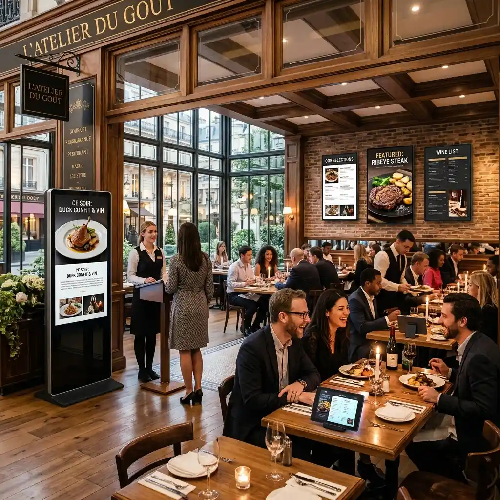 How to Choose Digital Display Solutions for Fine Dining Restaurants: A B2B Buyer’s Guid