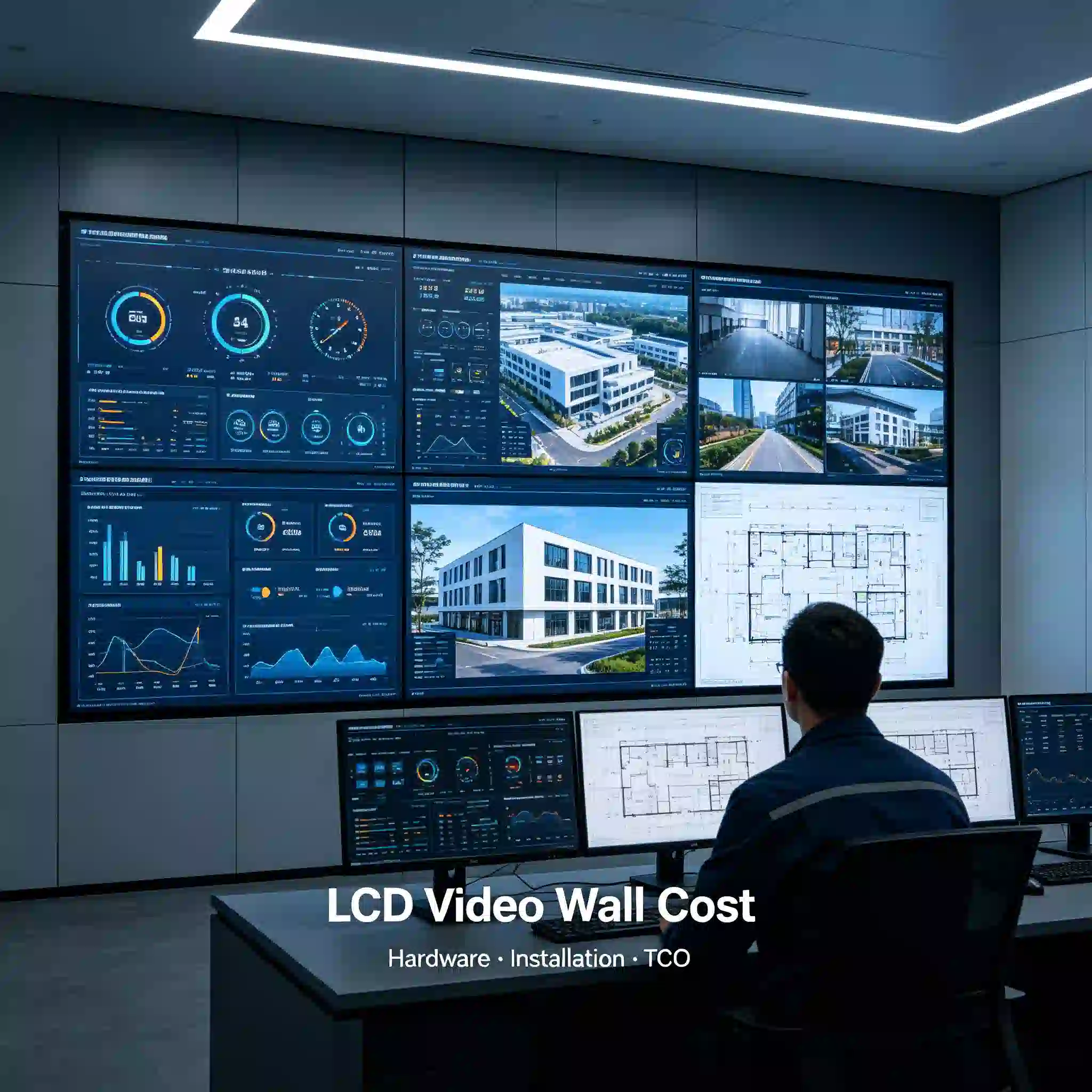 LCD Video Wall Project Cost Breakdown 2026: Hardware, Installation & 5-Year TCO Qtenboard